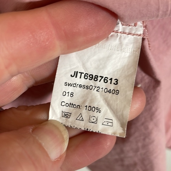 SHEIN Curve VCAY Plus Pink Shirt Dress 2XL #454 - Picture 6 of 11